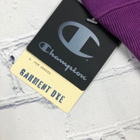 Champion Reverse Weave Purple Crop Sweater - Picture 6 of 7